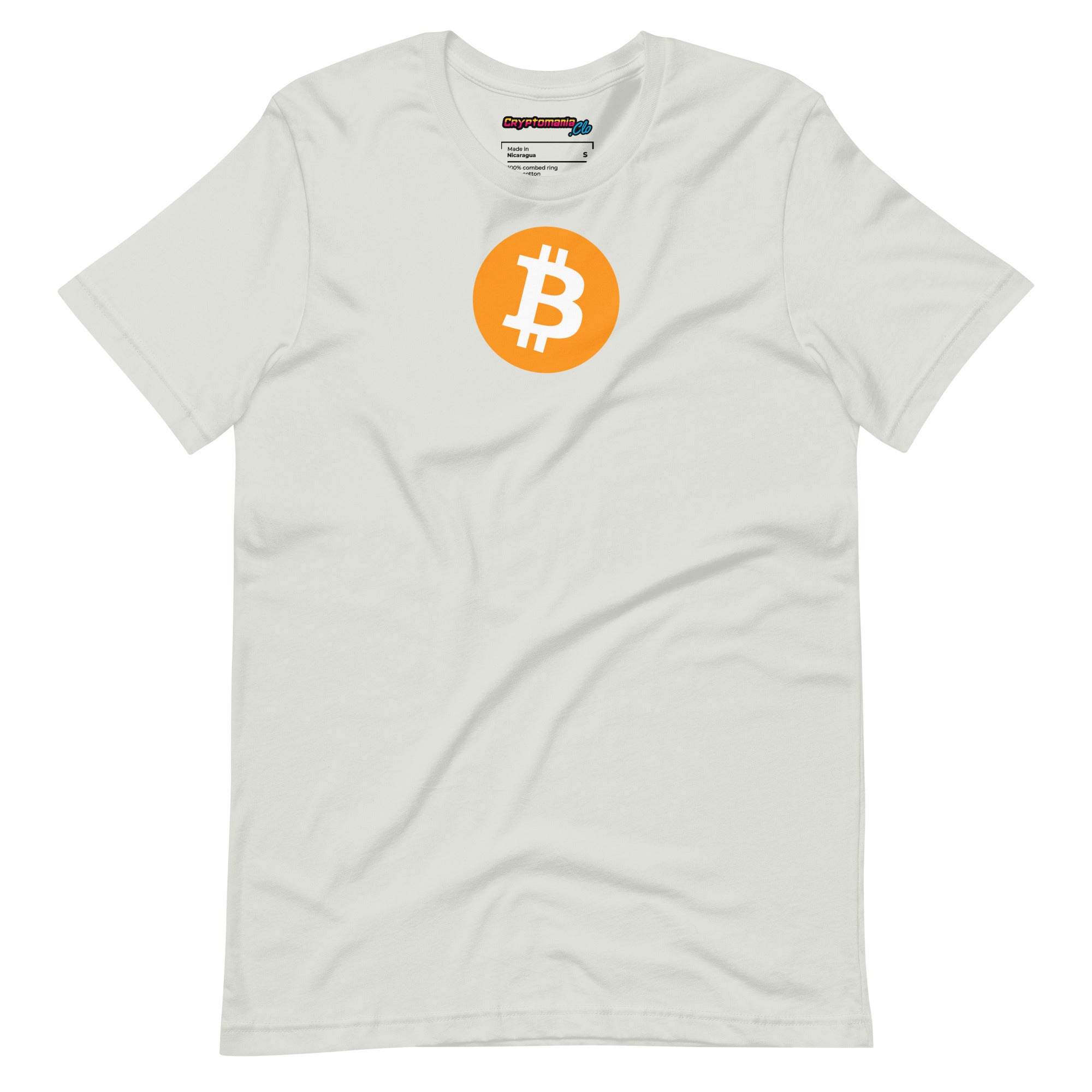 BITCOIN (BTC) LOGO T-SHIRT (SILVER GREY)