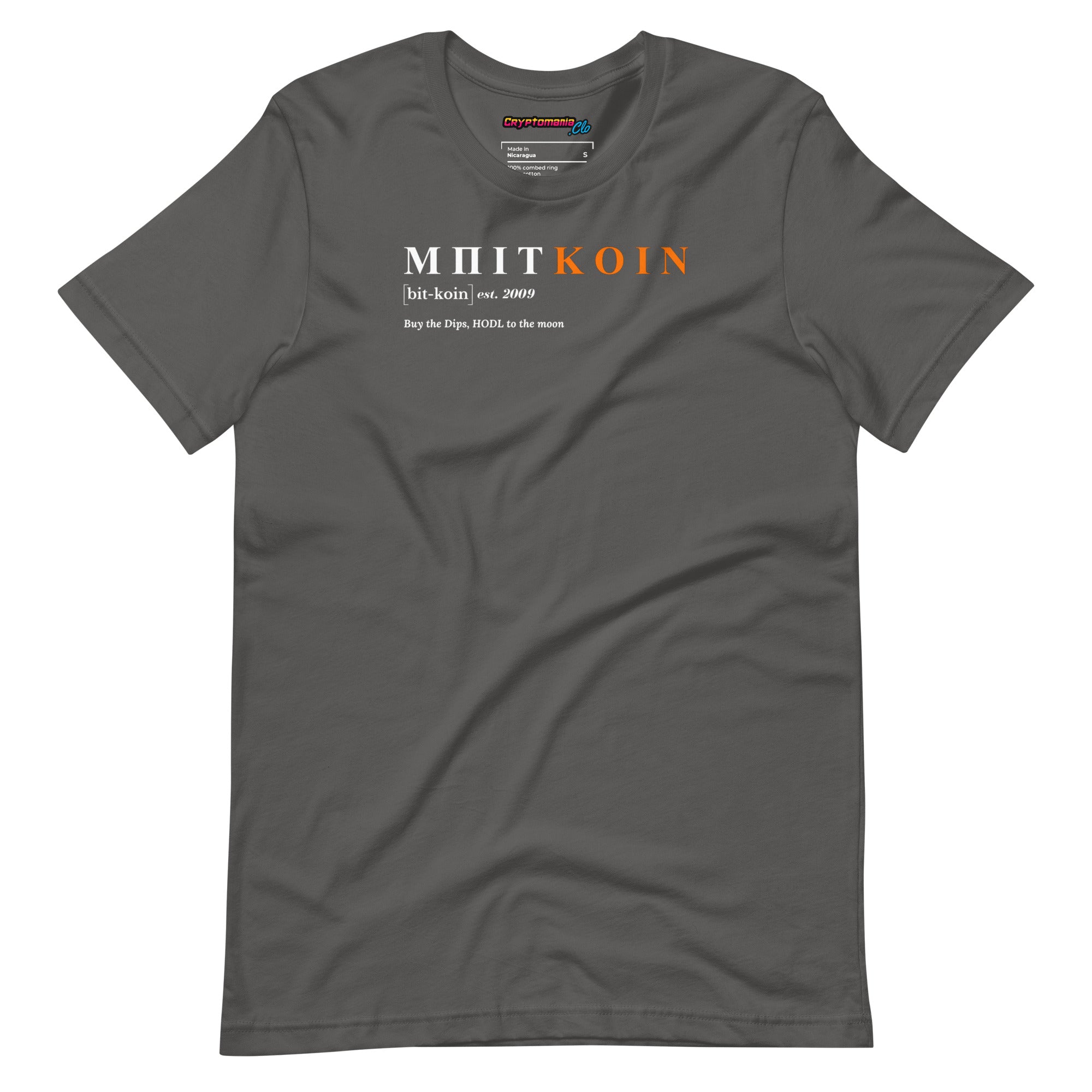 BITCOIN (BTC) NAME IN GREEK T-SHIRT
