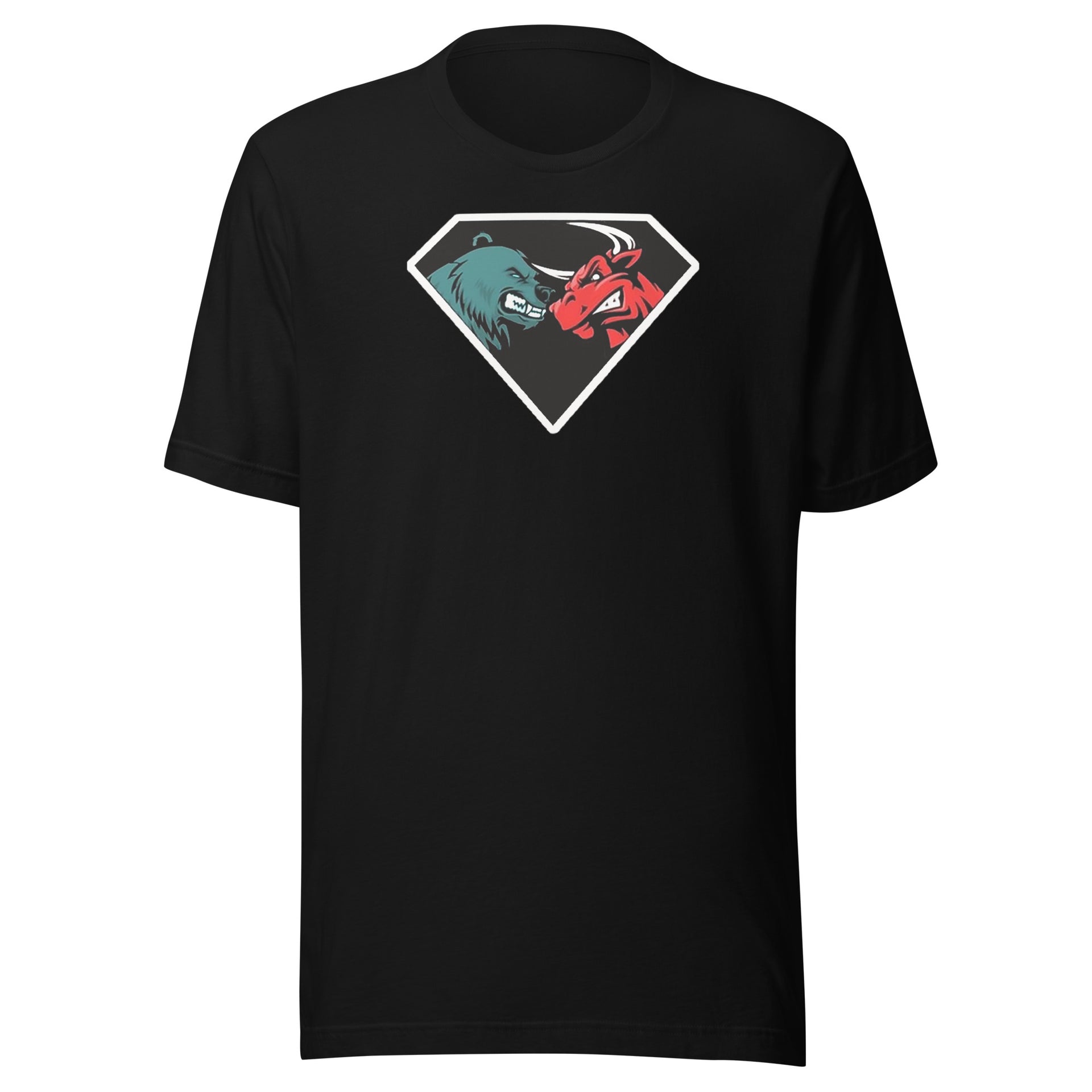 BULL VS BEAR FIGHT CRYPTO T-SHIRT