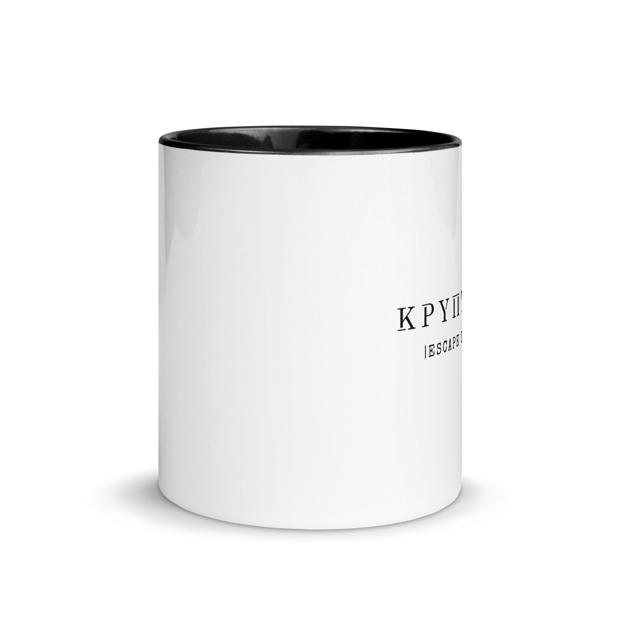 CRYPTALISM ESCAPE THE MATRIX IN GREEK MUG